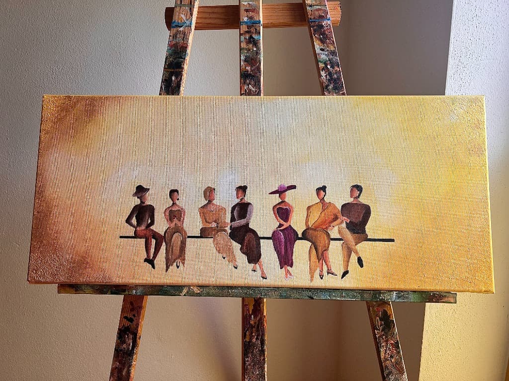 Hello Stranger, 2026 — Acrylic on Canvas by Urska