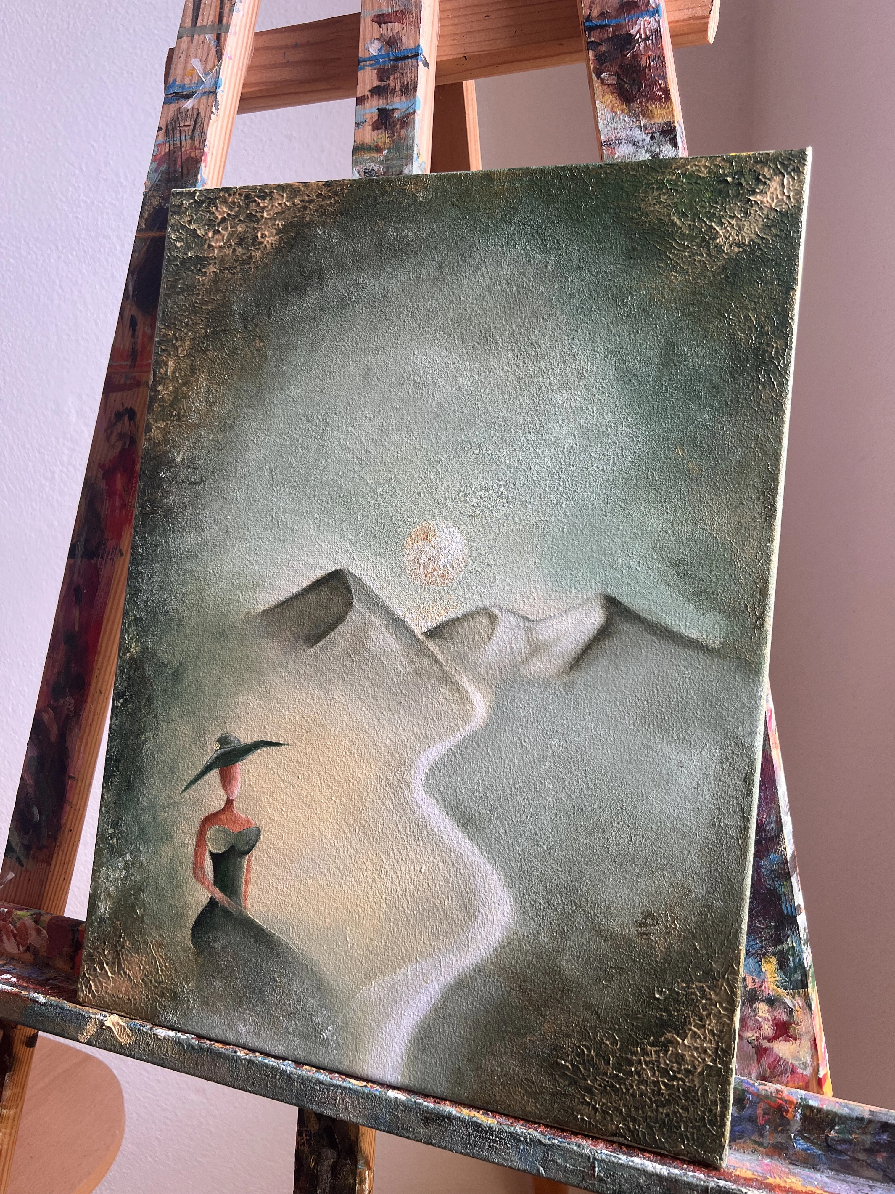 Whispers of the Mountains, 2026 — Acrylic on Canvas by Urska